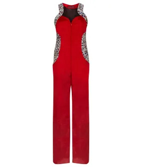 170603 -Red Sided Jumpsuit