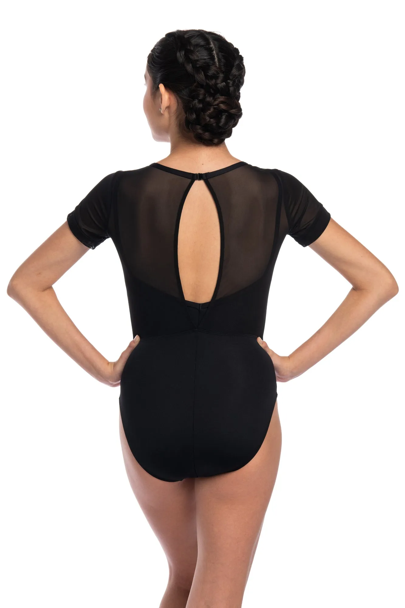 AinslieWear 1116ME Adina with Mesh Leotard (High Cut)