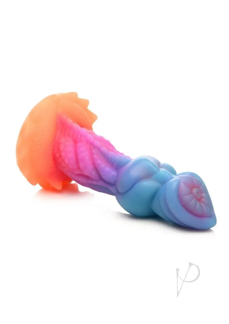 Creature Cocks Aqua Cock Glow in the Dark Silicone Dildo
