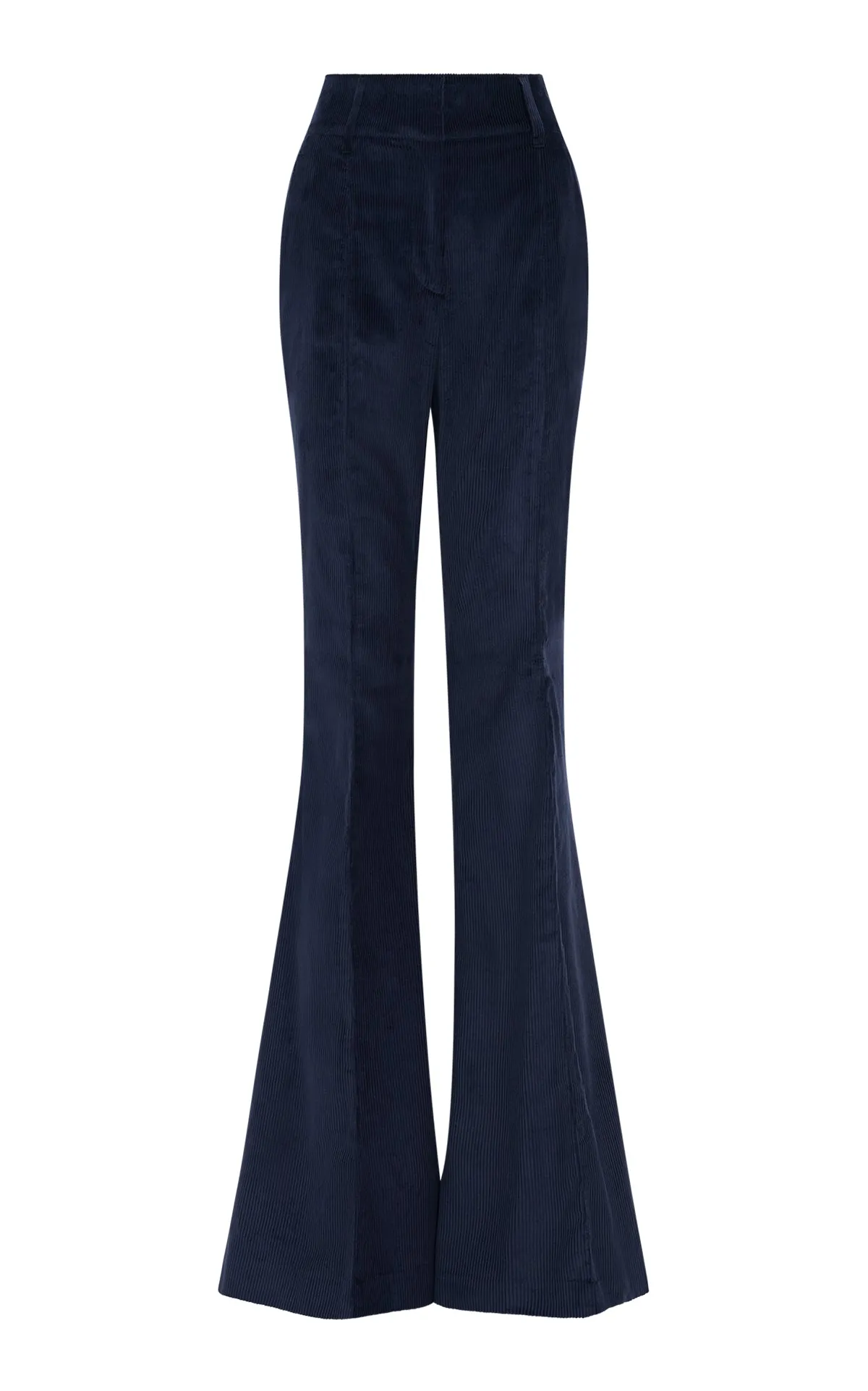Ianthe Flare Pant in Dark Navy Sea Island Cotton Corduroy