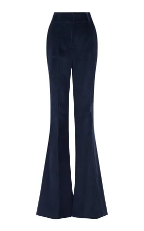 Ianthe Flare Pant in Dark Navy Sea Island Cotton Corduroy