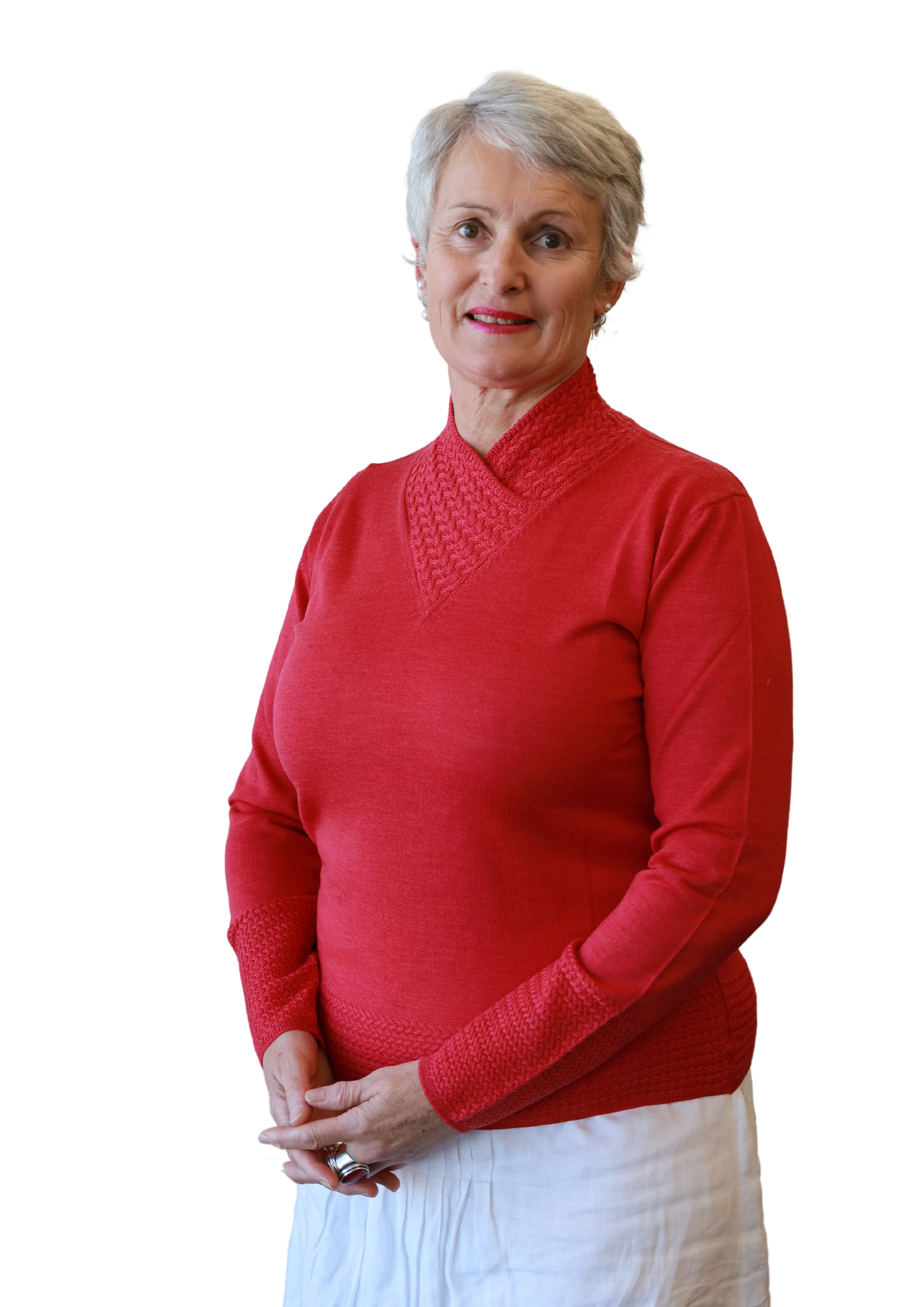 Italian Made Eloise V Neck Jumper - 100% Merino Wool