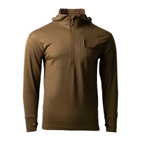 Merino Half Zip with Hood
