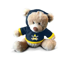 NRL Plush Teddy Bear With Hoodie Jumper - North Queensland Cowboys - 7 Inch Tall