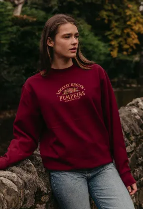 Pumpkins Embroidered Organic Cotton Sweatshirt