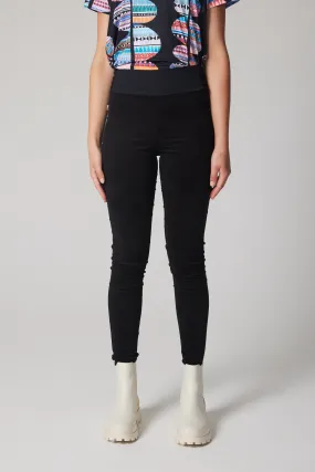 Slim-fit Velvet Corduroy Pant - Black