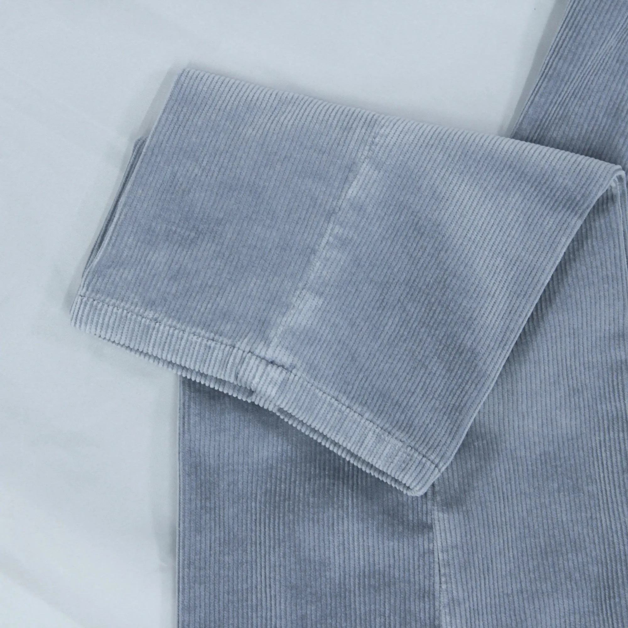 Steel Blue Corduroy Lou Regular Fit Chino Pants - ALBERTO
