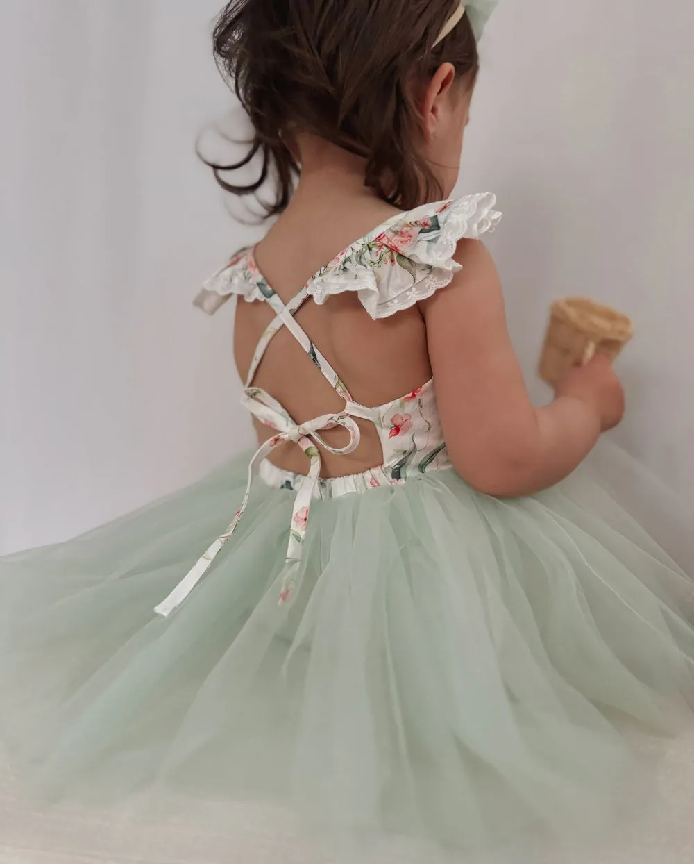Stella Rose Baby Romper - Green